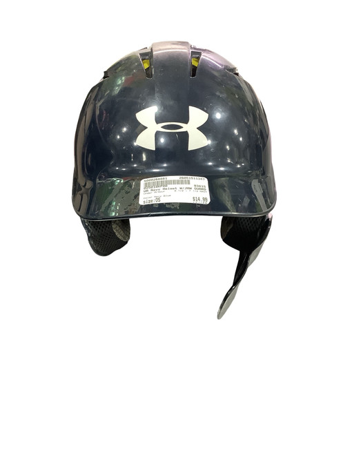 Vist Large View of Product Image Which is Used Under Armour 6 1/2 - 7 1/2 NAVY Batting Helmet No Mask Navy Blue One Size