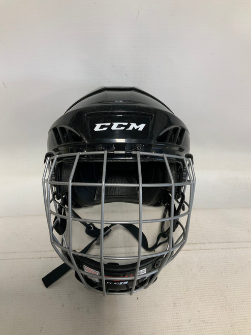 Vist Large View of Product Image Which is Used CCM FL40 L EXPIRED Helmet Cage Combo Black LG