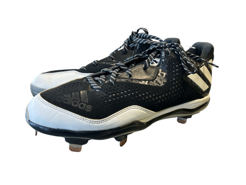Vist Large View of Product Image Which is Used Adidas POWERALLEY IV BB/SB Cleats Black Senior 10.5