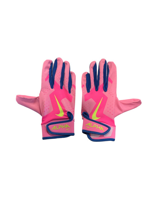 Vist Large View of Product Image Which is Used Nike BB/SB YTH Batting Gloves Pink M/L