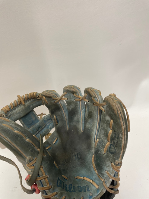 Vist Large View of Product Image Which is Used Wilson A2000 1786 BB/SB Glove RH Throw Royal Blue 11 1/2"