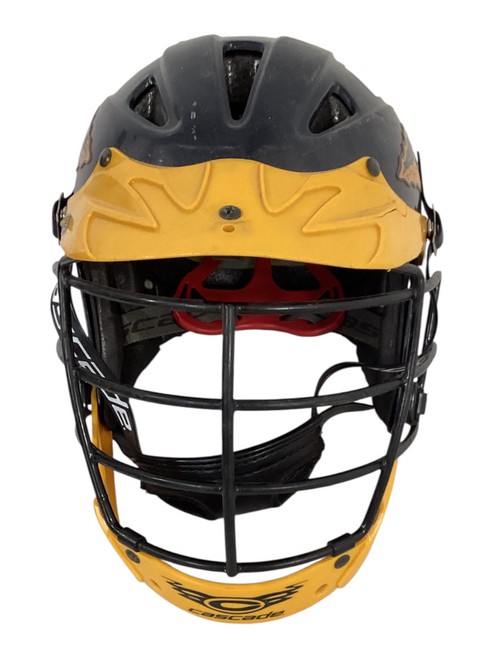 Vist Large View of Product Image Which is Used Cascade NOCSAE Lacrosse Helmet Black 