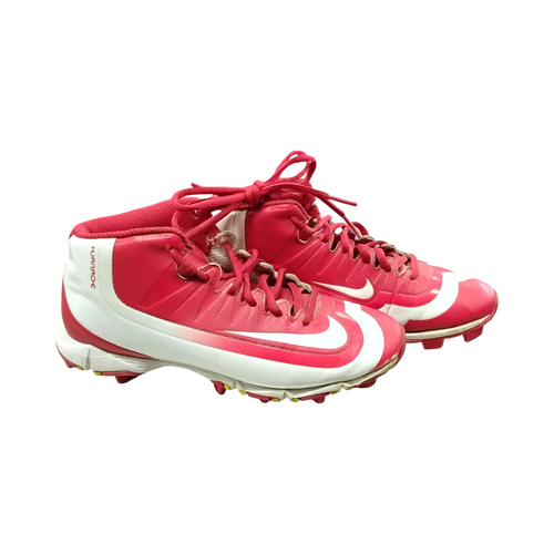Vist Large View of Product Image Which is Used Nike ALPHA HUARACHE BB/SB Cleats Red Junior 04