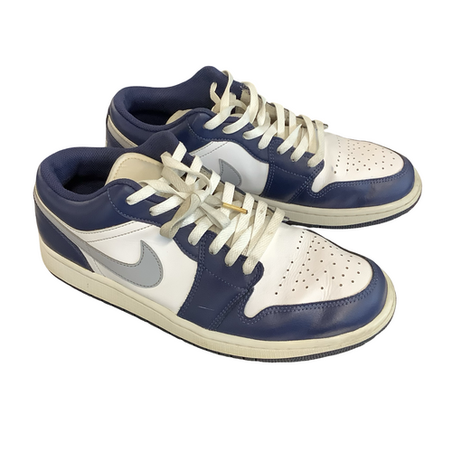 Vist Large View of Product Image Which is Used Nike Basketball Shoes M Navy And White Senior 11