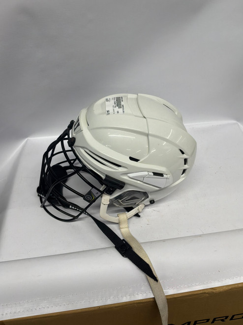 Vist Large View of Product Image Which is Used Warrior COVERT PX2 Lacrosse Helmet White SM