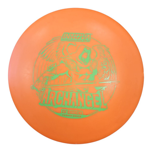 Vist Large View of Product Image Which is Used Innova DX ARCHANGEL Disc Golf Driver Orange 171g