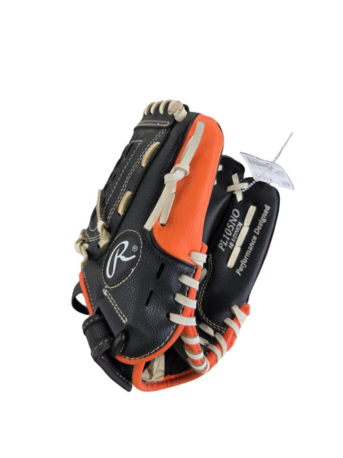 Vist Large View of Product Image Which is Used Rawlings PLAYERS SERIES PL105NO RHT GLOVE BB/SB Glove RH Throw Black 10 1/2"