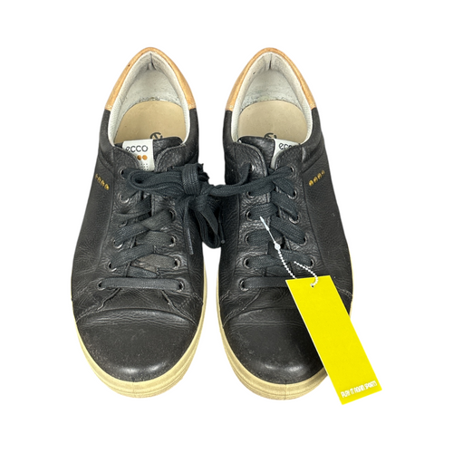 Vist Large View of Product Image Which is Used Ecco Mens Golf Shoes Black Senior 9