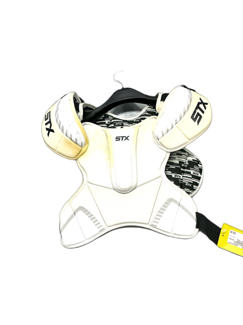 Vist Large View of Product Image Which is Used STX 400 Lacrosse Shoulder Pads White MD