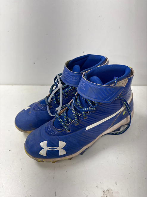 Vist Large View of Product Image Which is Used Under Armour BH HIGH BB/SB Cleats Royal Blue Junior 04.5