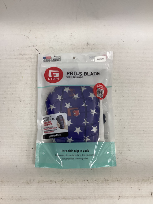 Vist Large View of Product Image Which is Used PRO-S BLADE Soccer Shin Guards Adult Grey And Red MD