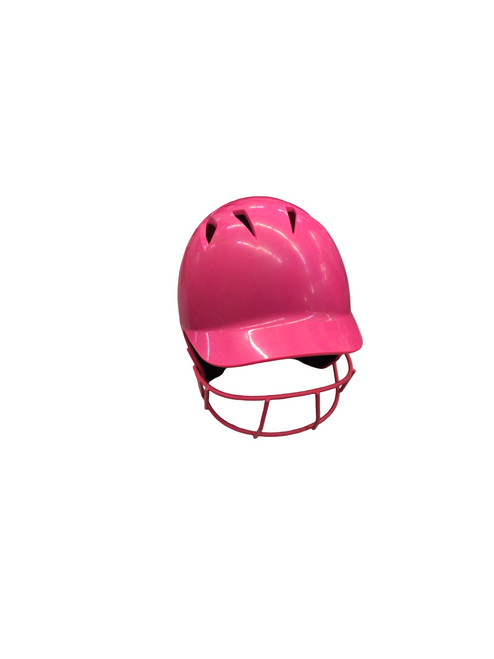 Vist Large View of Product Image Which is Used Champro HX W/ MASK Batting Helmet w/Mask Pink LG