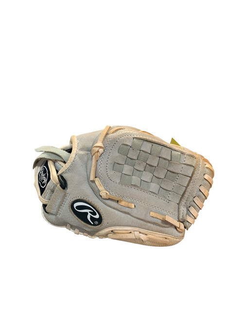 Vist Large View of Product Image Which is Used Rawlings HIGHLIGHT 10.5 GREY BB/SB Glove RH Throw Grey 10 1/2"