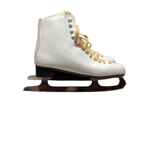 Vist Large View of Product Image Which is Used Hespeler SILVER WomensFigure Skate White Senior 8