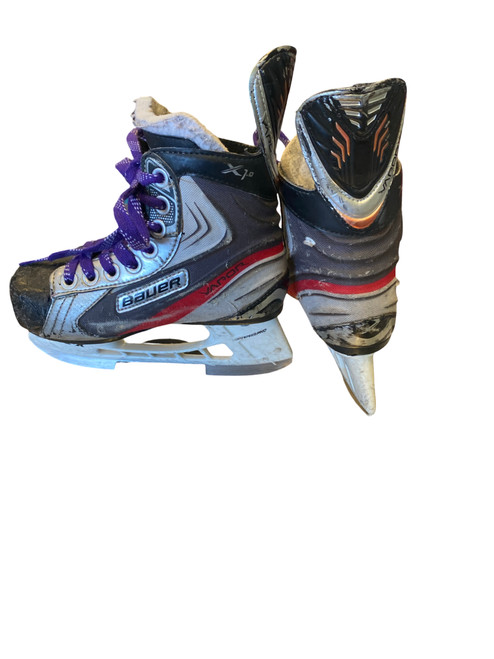 Vist Large View of Product Image Which is Used Bauer X 1.0 Youth Hockey Skate Youth 12.0