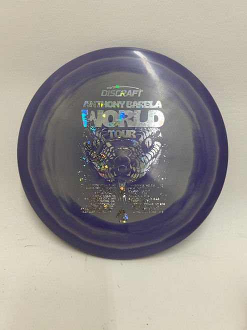 Vist Large View of Product Image Which is Used Discraft WORLD TOUR Disc Golf Mid Range Purple