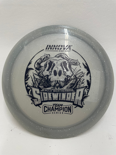 Vist Large View of Product Image Which is Used Innova SIDEWINDER Disc Golf Driver Grey