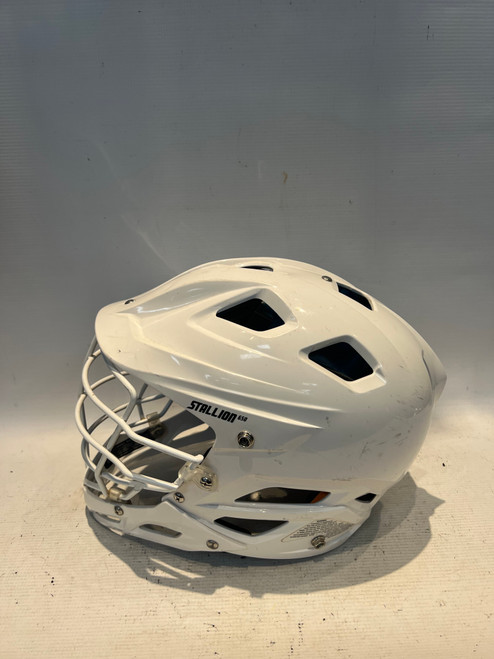 Vist Large View of Product Image Which is Used Schutt STALLION 650 Lacrosse Helmet White XL