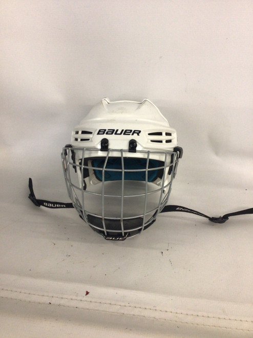 Vist Large View of Product Image Which is Used Bauer PRODIGY Helmet Cage Combo White MD