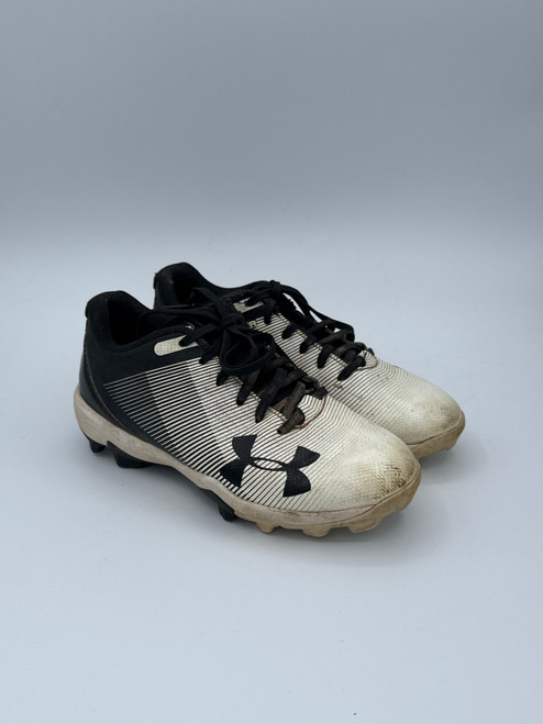 Vist Large View of Product Image Which is Used Under Armour BB/SB Cleats White Junior 01