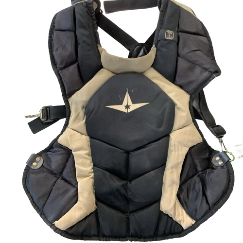 Vist Large View of Product Image Which is Used All-Star CHEST PROTECTOR Catchers Chest Protector Black Adult