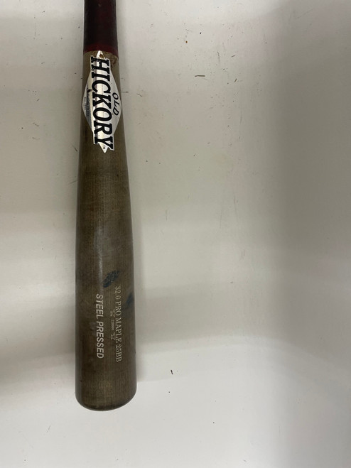 Vist Large View of Product Image Which is Used Old Hickory PRO MAPLE 25BB BB/SB Wood Bat 32"