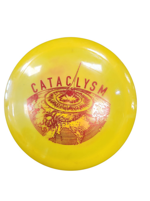 Vist Large View of Product Image Which is Used CATACLYSM Disc Golf Driver Yellow 176g