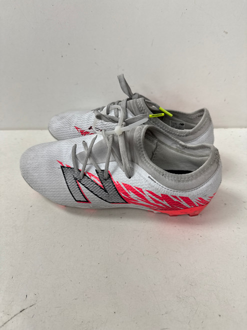 Vist Large View of Product Image Which is Used New Balance FURON V8 Soccer Cleats White Junior 04.5