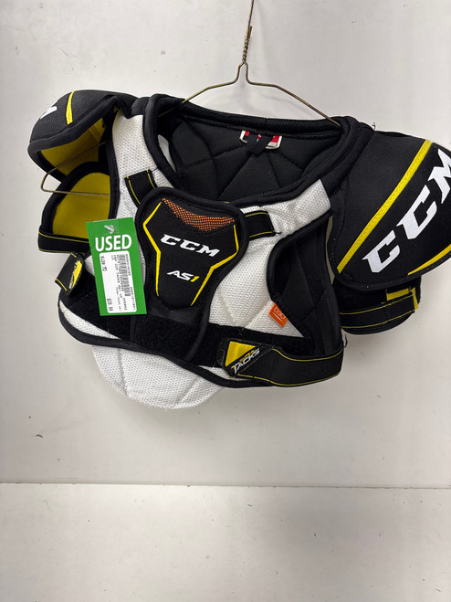 Vist Large View of Product Image Which is Used CCM TACKS AS1 Youth Shoulder Pads MD
