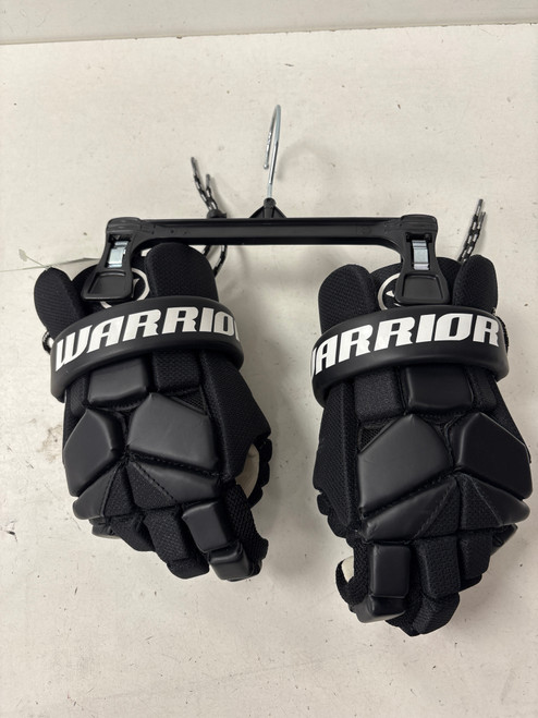 Vist Large View of Product Image Which is Used Warrior FATBOY Lacrosse Gloves Junior Black SM