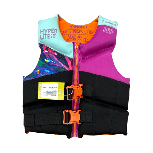 Vist Large View of Product Image Which is Used Hyperlite Youth PFD Black Youth 50-90