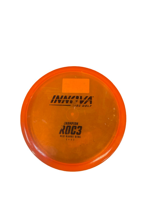 Vist Large View of Product Image Which is Used Innova CHAMP ROC3 Disc Golf Mid Range Orange 175g