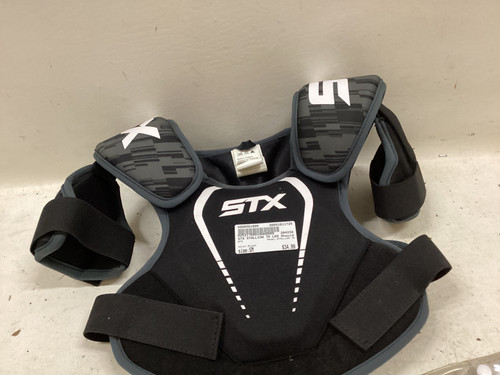 Vist Large View of Product Image Which is Used STX STALLION 75 Lacrosse Shoulder Pads Black SM