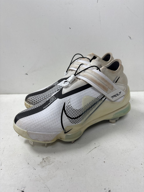 Vist Large View of Product Image Which is Used Nike FORCE ZOOM TROUT 7 METAL BB/SB Cleats White Senior 9