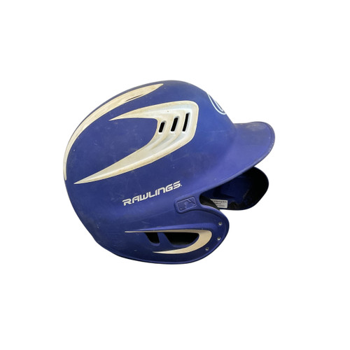 Vist Large View of Product Image Which is Used Rawlings 6 3/8 - 7 1/8 Batting Helmet No Mask Royal Blue One Size