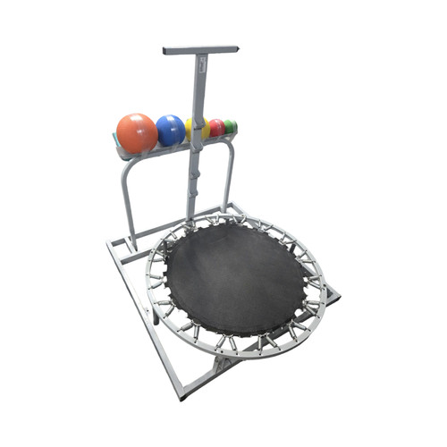 Vist Large View of Product Image Which is Used EXERCISE REBOUNDER W/ MEDICINE BALLS Exercise Trampoline Grey