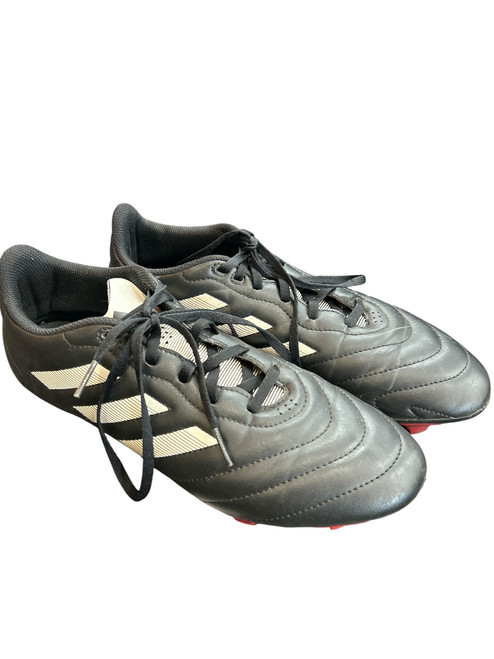 Vist Large View of Product Image Which is Used Adidas Soccer Cleats Black And Red Senior 9