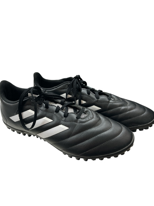 Vist Large View of Product Image Which is Used Adidas Soccer Turf Shoes Black And White Senior 10.5