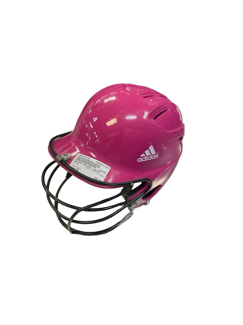 Vist Large View of Product Image Which is Used Adidas SOFTBALL HELMET Batting Helmet w/Mask Pink XS