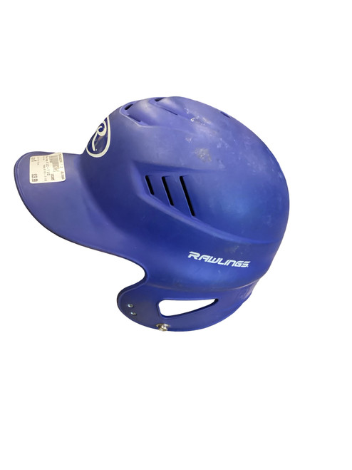 Vist Large View of Product Image Which is Used Rawlings 6 1/2 - 7 1/2 Batting Helmet No Mask Navy Blue MD