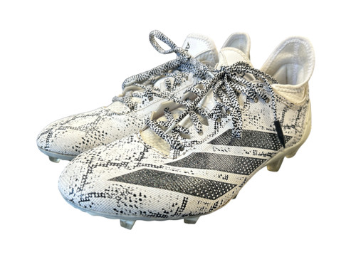Vist Large View of Product Image Which is Used Adidas ADIZERO Adult FB Cleats White Senior 9
