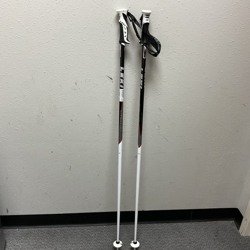 Vist Large View of Product Image Which is Used LEKI CHALLENGE 18 TS SERIES Mens DH Ski Pole White And Black 125 cm / 50 in