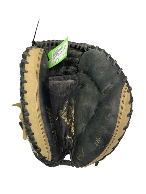 Vist Large View of Product Image Which is Used Mizuno POWER CLOSE 32.5 BB/SB Catchers RH Throw Black And Natural 32 1/2"