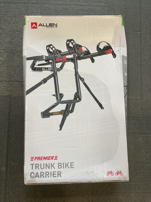 Vist Large View of Product Image Which is Used Allen 2 BIKE PREMIERE TRUNK BIKE CARRIER Rear Mount Carrier Black