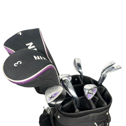 Vist Large View of Product Image Which is Used Nitro BLASTER X Womens Golf Set RH Purple 12 Piece
