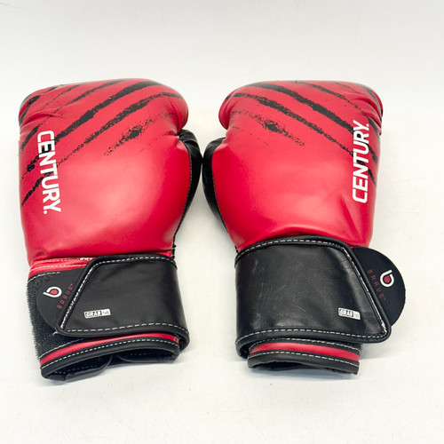Vist Large View of Product Image Which is Used Century BRAVE Boxing Gloves Red Junior