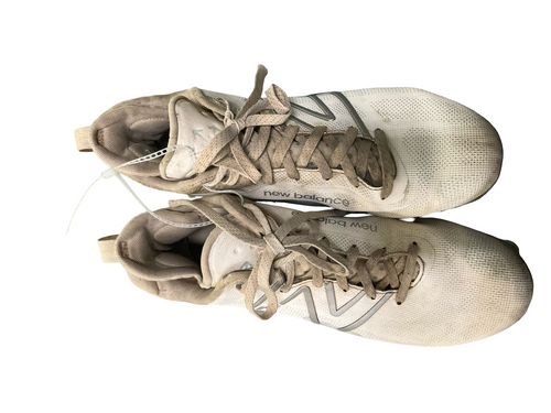 Vist Large View of Product Image Which is Used New Balance LAX Cleats Mens White Senior 11.5