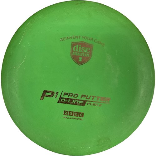 Vist Large View of Product Image Which is Used Discmania P1 D-LINE FLEX 2 Disc Golf Putter Green 173g