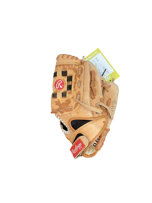 Vist Large View of Product Image Which is Used Rawlings TBALL BB/SB Glove RH Throw Brown 9 1/2"