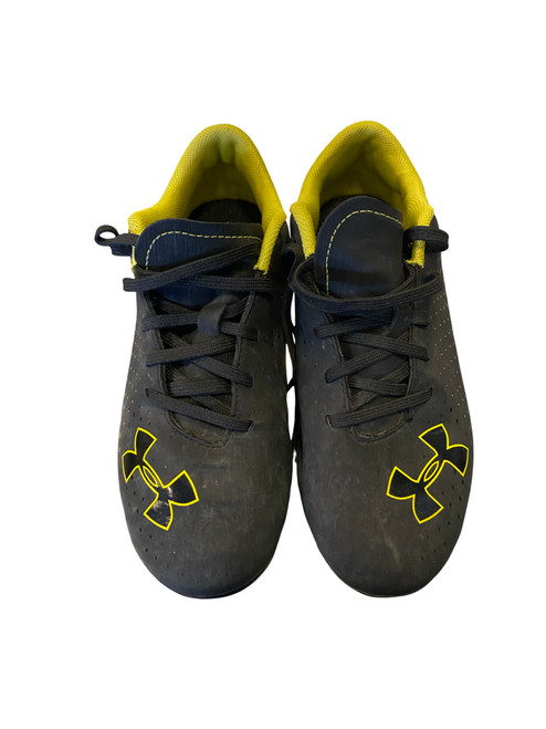 Vist Large View of Product Image Which is Used Under Armour Soccer Cleats Black Junior 04